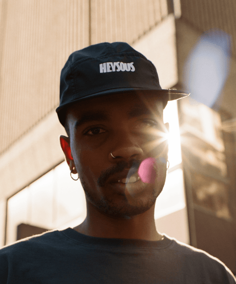 5 Panel Cap - Black