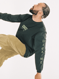 DIGA ME - Long Sleeve T - CHARCOAL