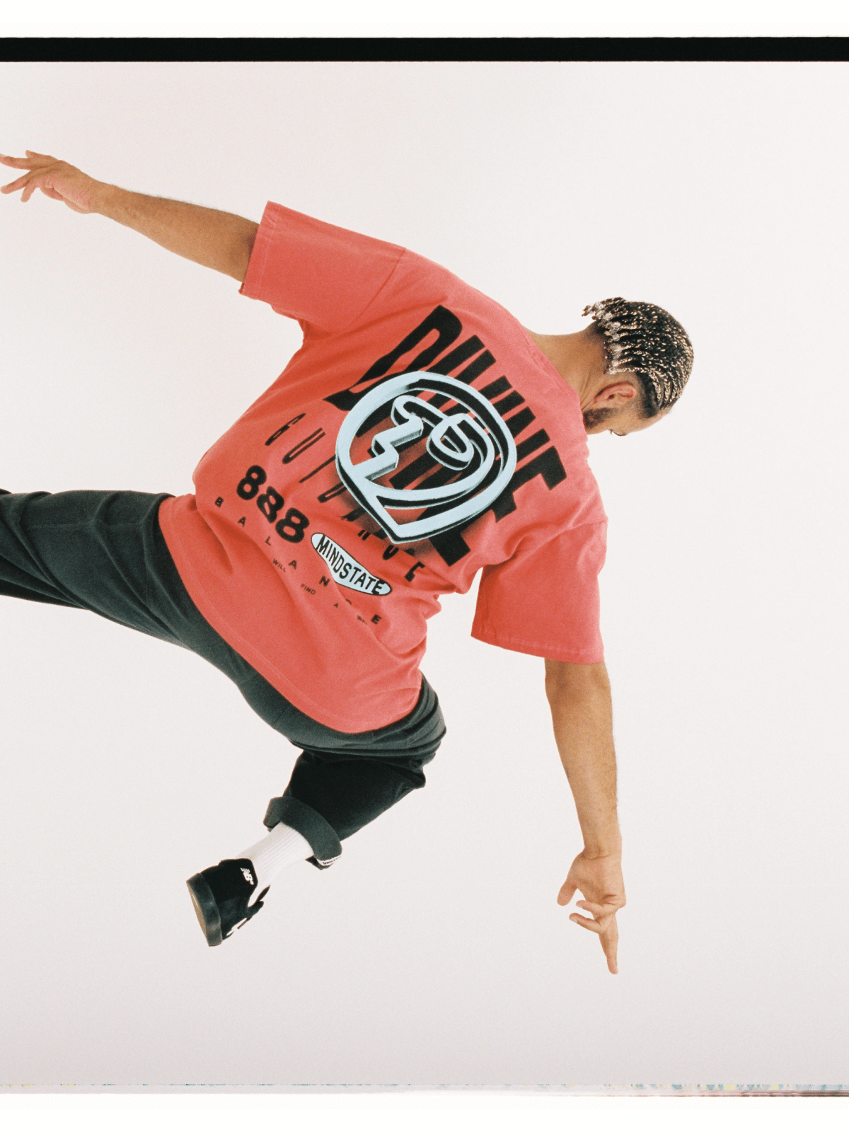 888 MINDSTATE - T-shirt - RED BRICK