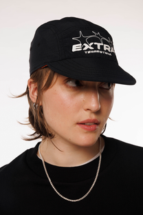 Reversible 5 Panel Cap - Black Corduroy