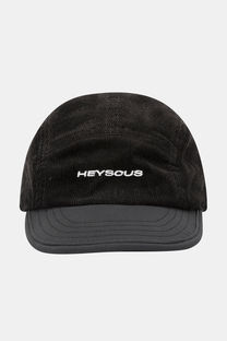 Reversible 5 Panel Cap - Black Corduroy