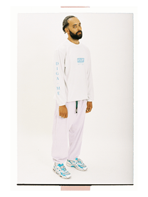 DIGA ME - Long Sleeve T - WHITE