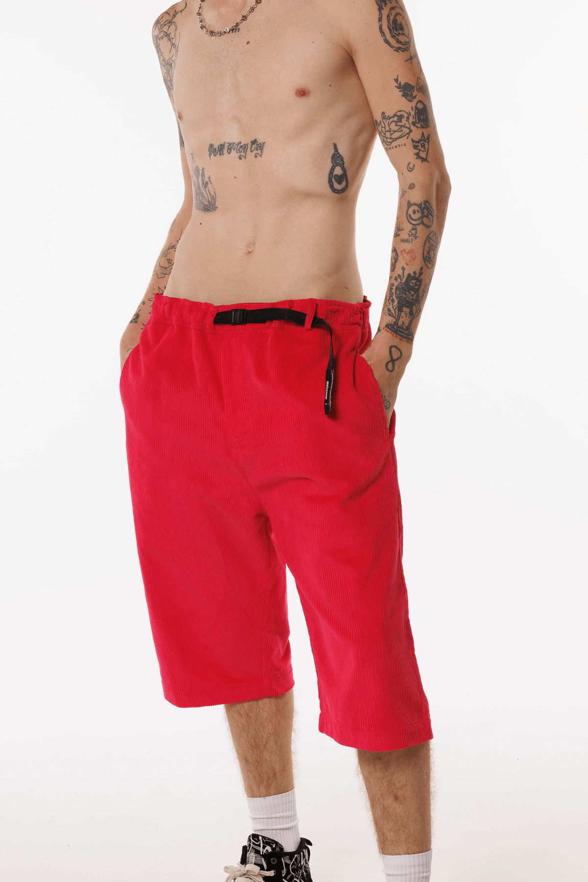 Corduroy Shorts - Pink