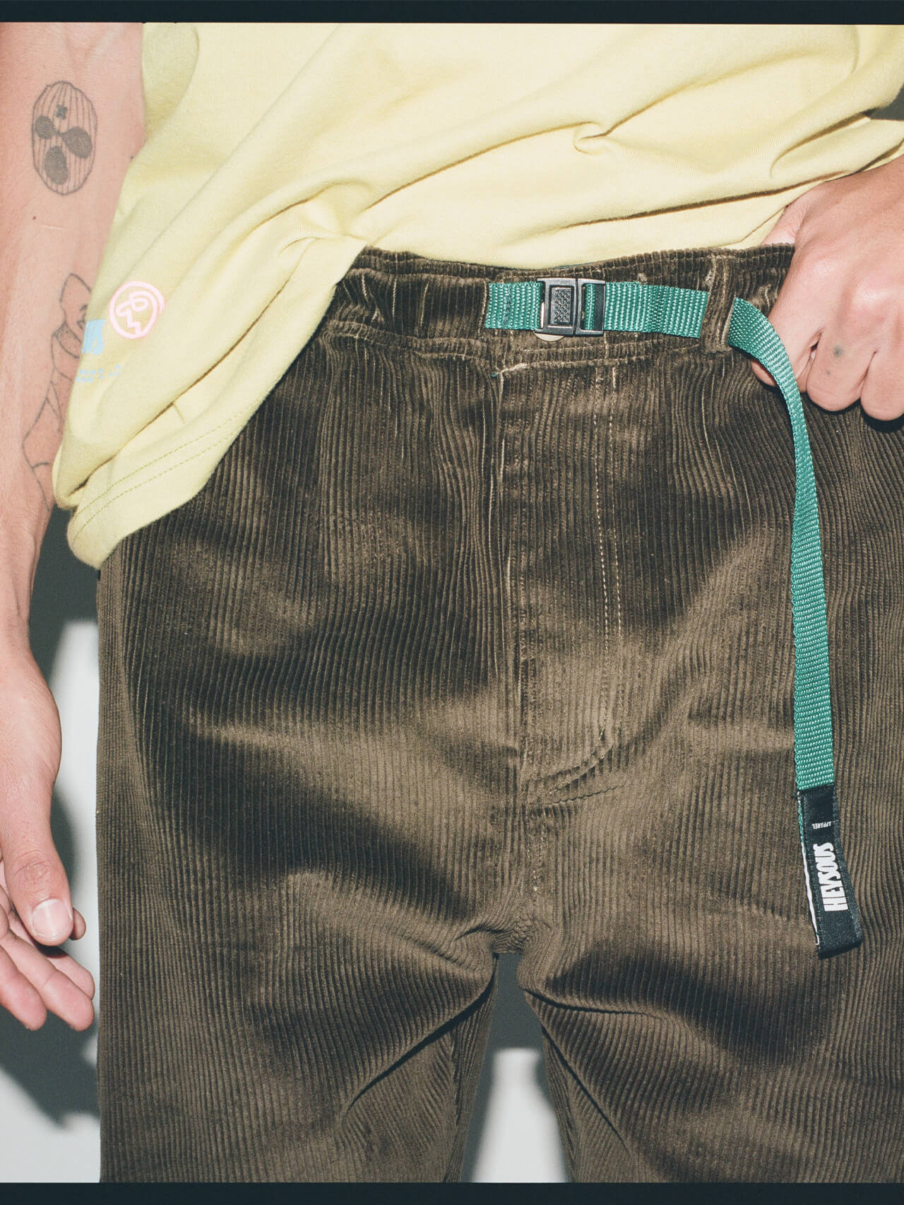 Corduroy Trousers - Olive